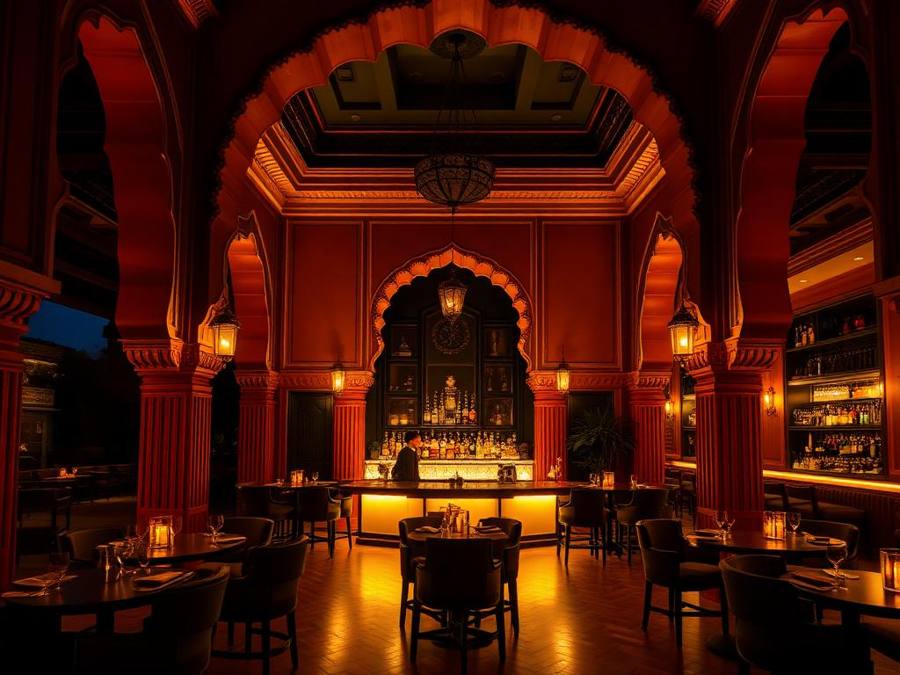 Cocktail bar interior representing the IBG testing centre in Jaipur